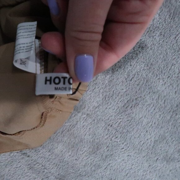 Shorts Womens L Brown Bermuda Pleated Trouser Tailored Modest Minimalist Office - Picture 14 of 16